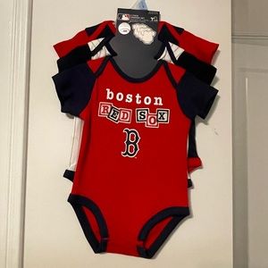 Boston Red Sox 3 pack short sleeve onesies - 3-6 months NWT